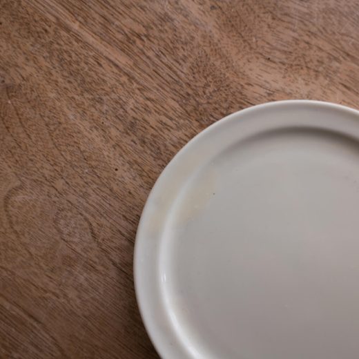アースカラー リム型45皿 (ホワイト) -器市-