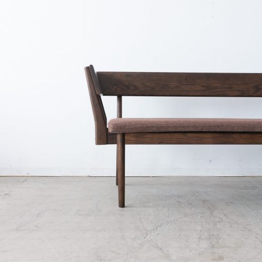 ［新品廃盤特価 ］Cielo LDカウチR ホワイトオーク無垢材 / BR色オイル仕上げ カバー付き