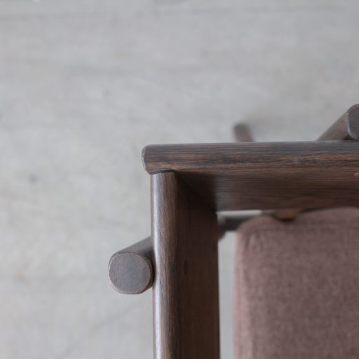 ［新品廃盤特価 ］Cielo LDカウチR ホワイトオーク無垢材 / BR色オイル仕上げ カバー付き