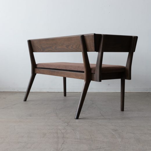 ［新品廃盤特価 ］Cielo LDカウチR ホワイトオーク無垢材 / BR色オイル仕上げ カバー付き