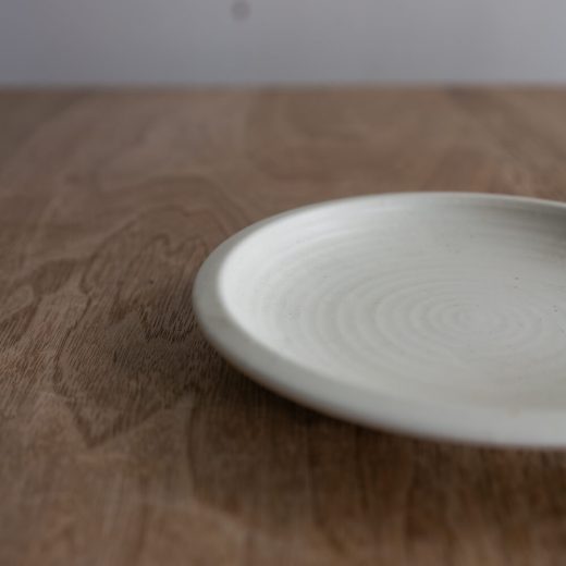 【WEB限定】クリーム釉 括り手4寸皿 -器市-