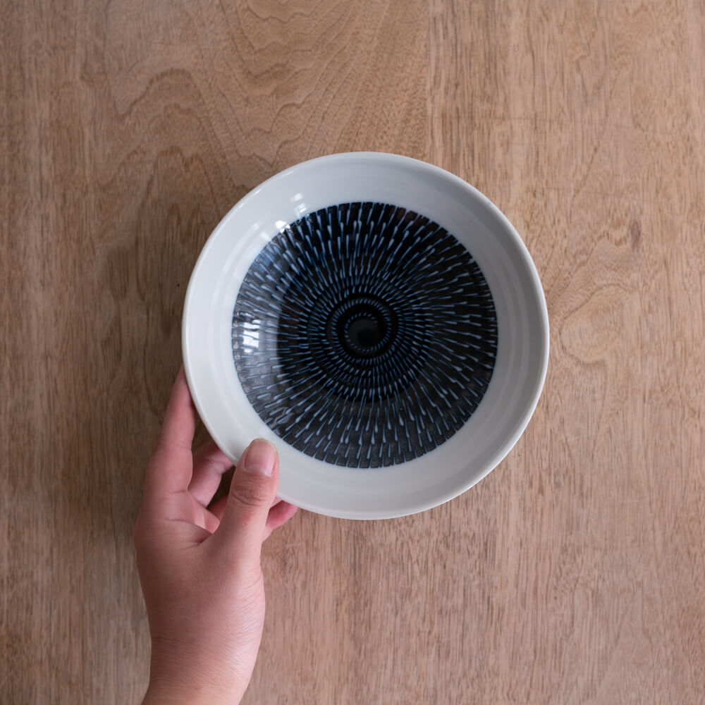 【WEB限定】トビカンナ 藍 5寸浅丼 -器市-