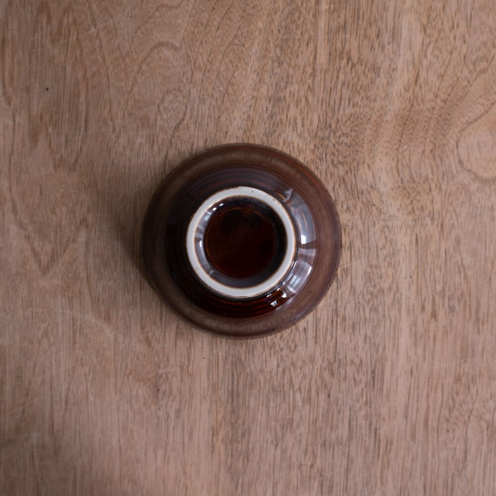 【WEB】撥水十草だるま小鉢 (小) アメ -器市-