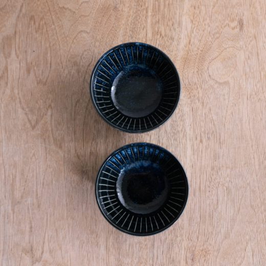 【WEB】撥水十草だるま小鉢 (小) 藍 -器市-