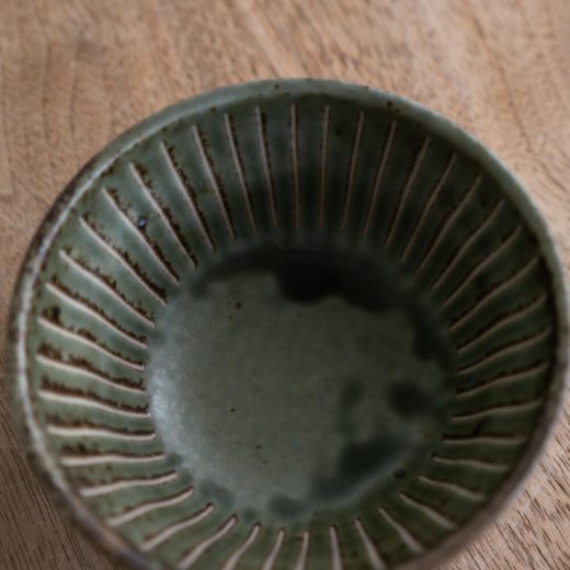 【WEB】撥水十草だるま小鉢 (小) オリーブ -器市-