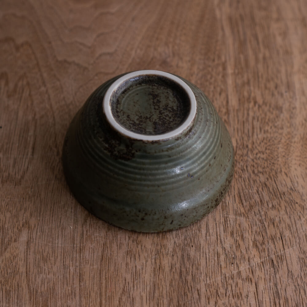 【WEB】撥水十草だるま小鉢 (小) オリーブ -器市-