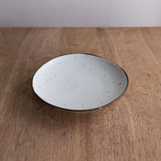 【WEB限定】鉄粉流し三ツ山6寸皿 -器市-