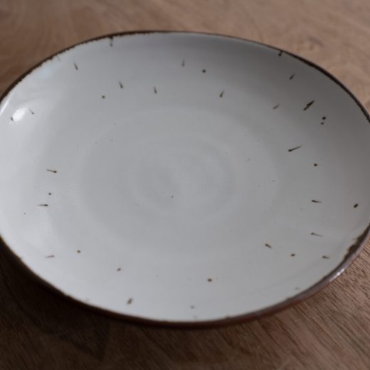 【WEB限定】鉄粉流し三ツ山6寸皿 -器市-