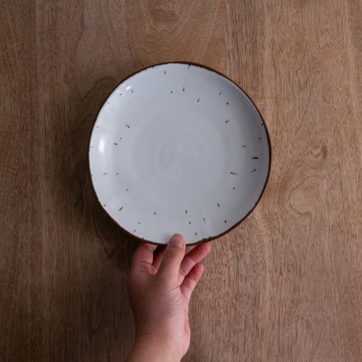 【WEB限定】鉄粉流し三ツ山6寸皿 -器市-