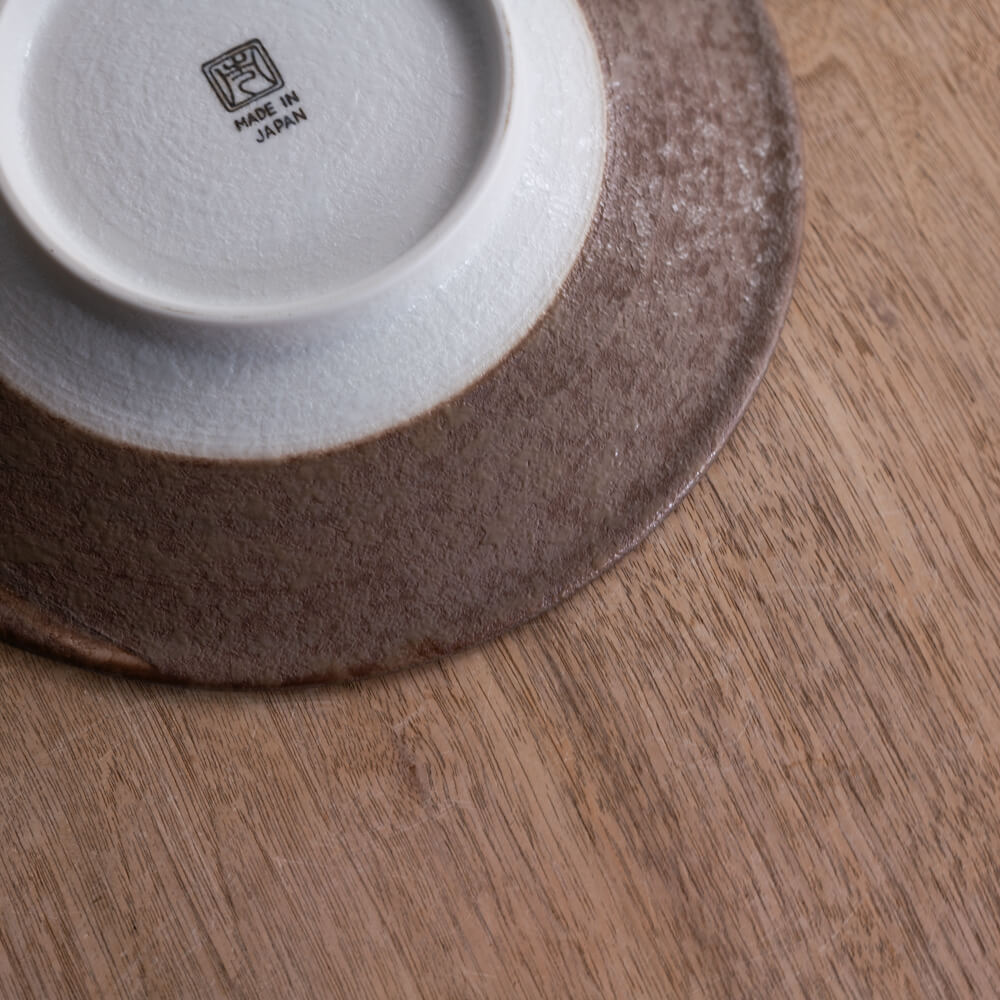 【WEB限定】里化粧刷毛目 輪二重8寸皿 -器市-