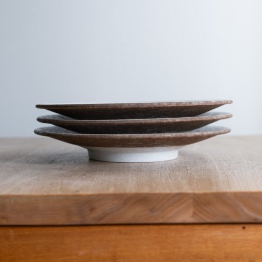 【WEB限定】里化粧刷毛目 輪二重8寸皿 -器市-