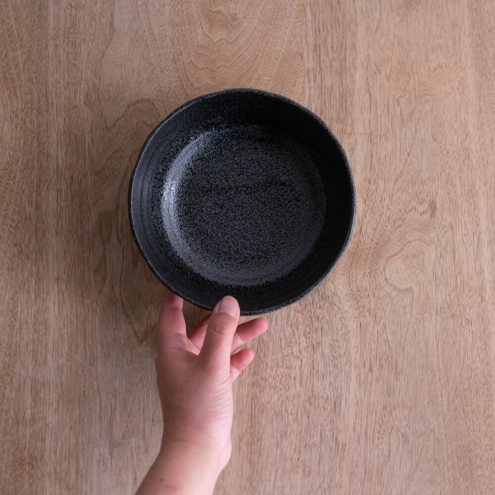 【WEB限定】撥水 黒 5寸鉢 -器市-