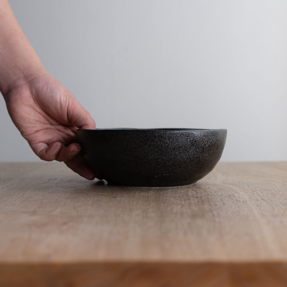 【WEB限定】撥水 黒 5寸鉢 -器市-