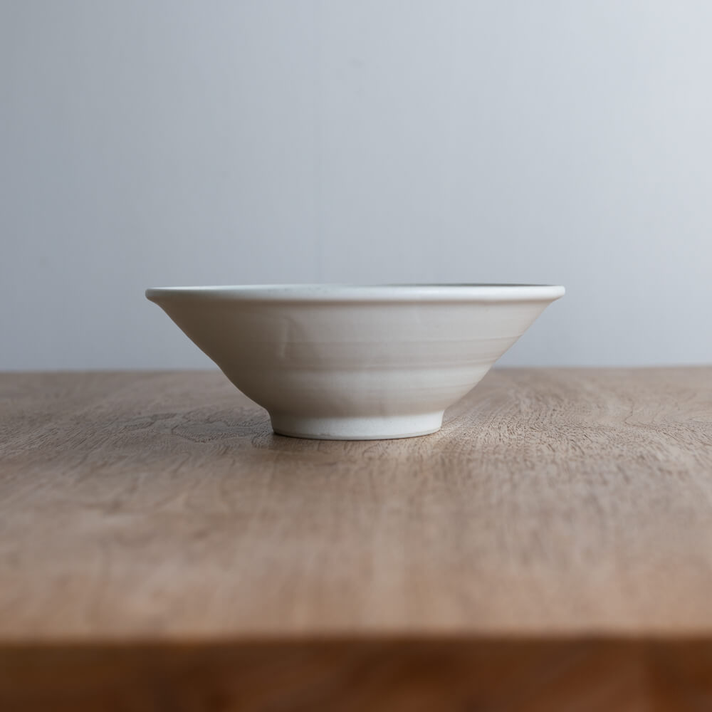 【WEB限定】氷結白渦 輪二重5寸深鉢 -器市-