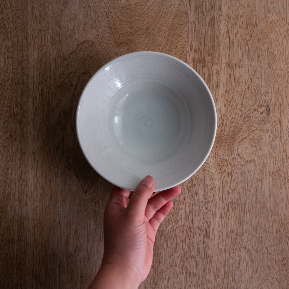 【WEB限定】氷結白渦 輪二重5寸深鉢 -器市-