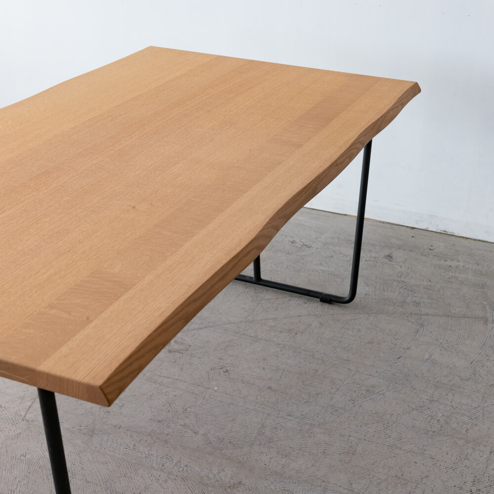 ［シラカワ家具アウトレット］ダイニング4点セット 人口耳付きテーブル＋chardin S-R125A 布C / アマラルLB レッドオーク材NC色