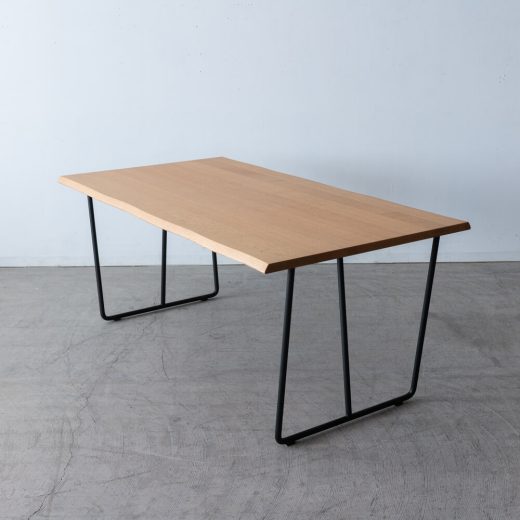 ［シラカワ家具アウトレット］ダイニング4点セット 人口耳付きテーブル＋chardin S-R125A 布C / アマラルLB レッドオーク材NC色