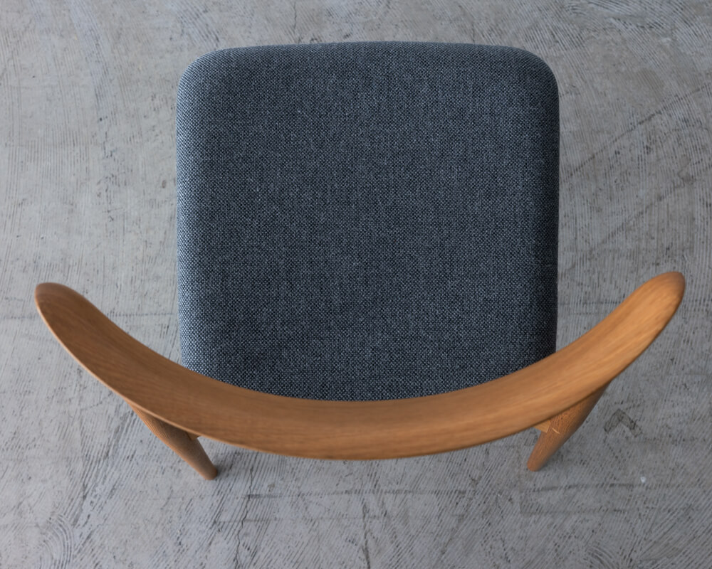 ［飛騨産業アウトレット］SEOTO チェア KD200N ホワイトオーク/OF 張地ランクB NC157 チャコールグレー