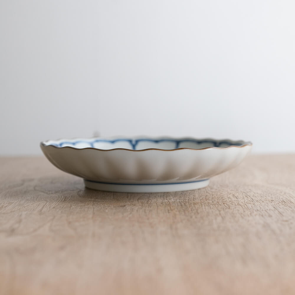 【WEB限定】輪つなぎ菊割5寸皿 -器市-