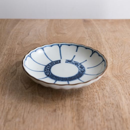 【WEB限定】輪つなぎ菊割5寸皿 -器市-