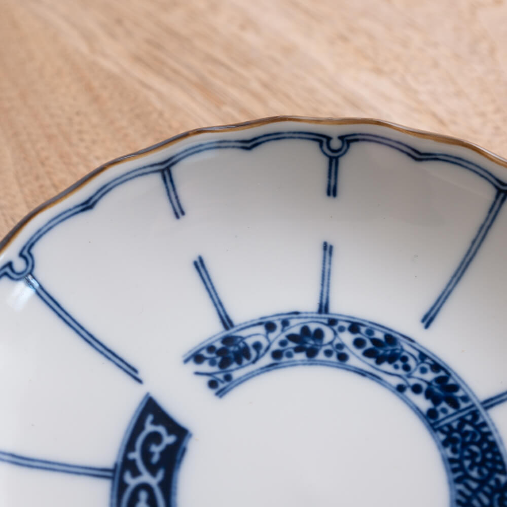 【WEB限定】輪つなぎ菊割5寸皿 -器市-