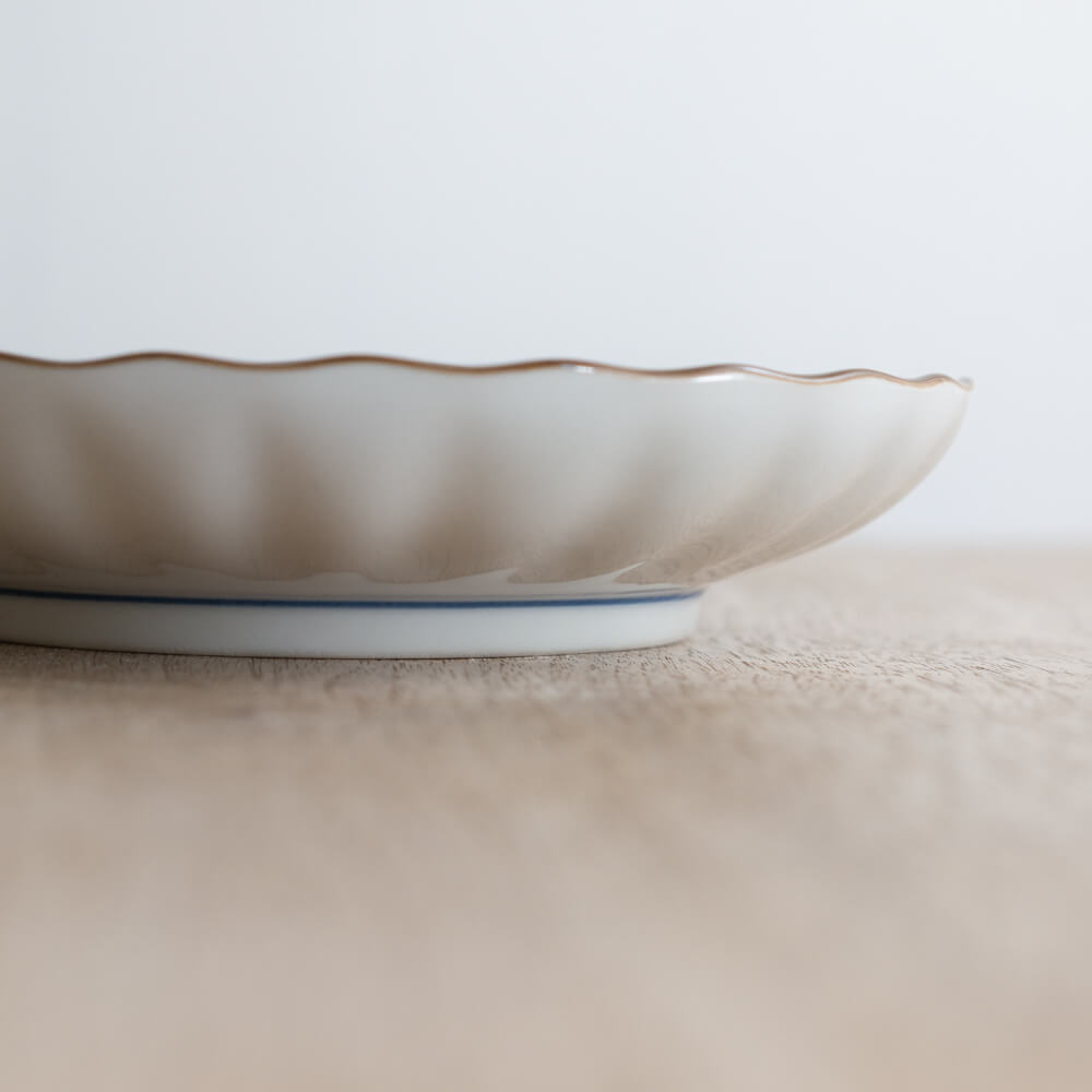 【WEB限定】輪つなぎ菊割5寸皿 -器市-