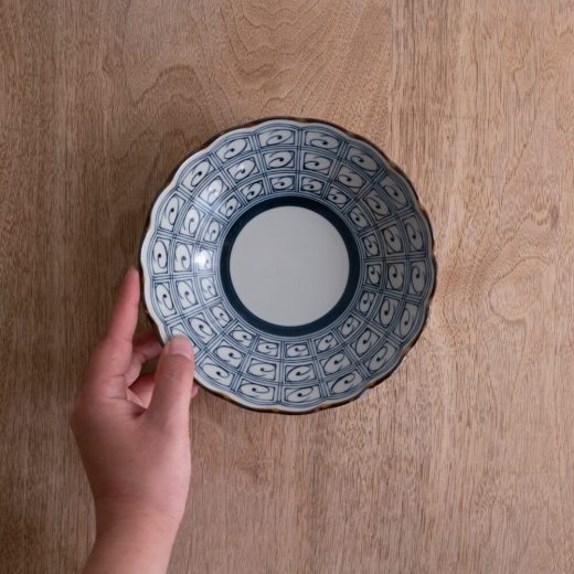 【WEB限定】古染格子5寸浅鉢 -器市-