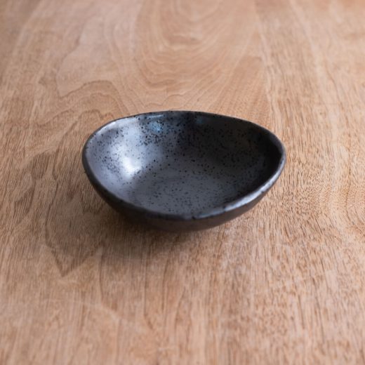 【WEB限定】黒マット変形4寸鉢 -器市-