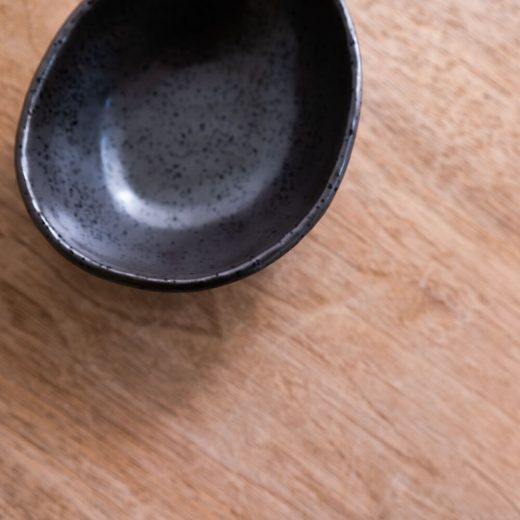 【WEB限定】黒マット変形4寸鉢 -器市-
