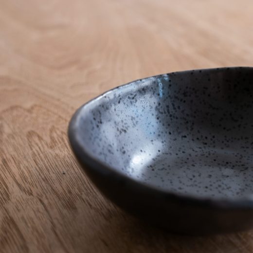 【WEB限定】黒マット変形4寸鉢 -器市-