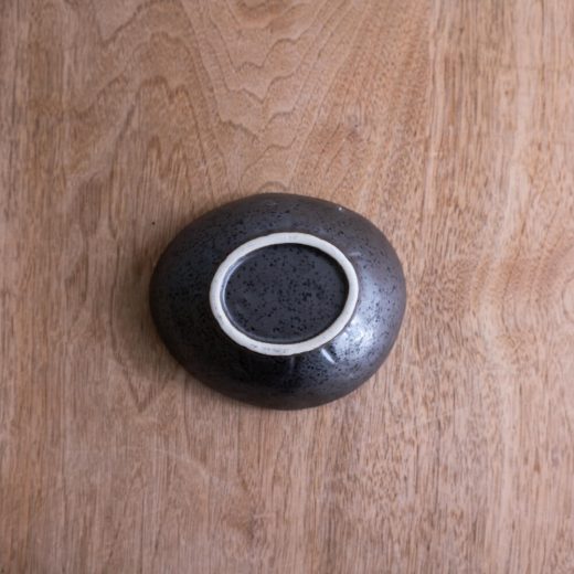 【WEB限定】黒マット変形4寸鉢 -器市-