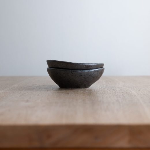 【WEB限定】黒マット変形4寸鉢 -器市-