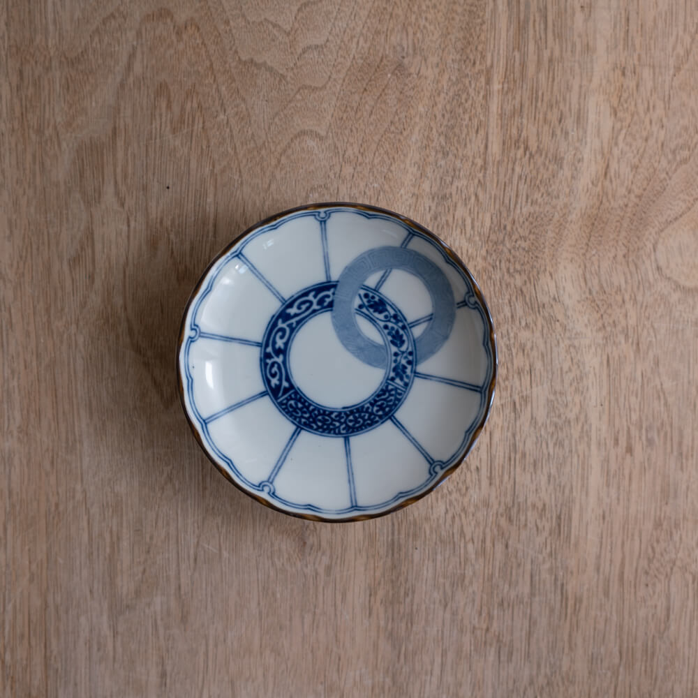 【WEB限定】輪つなぎ菊割3.5皿 -器市-