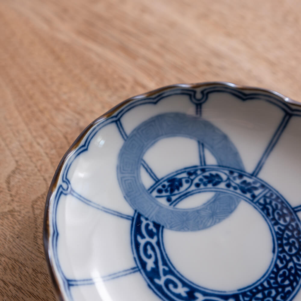 【WEB限定】輪つなぎ菊割3.5皿 -器市-