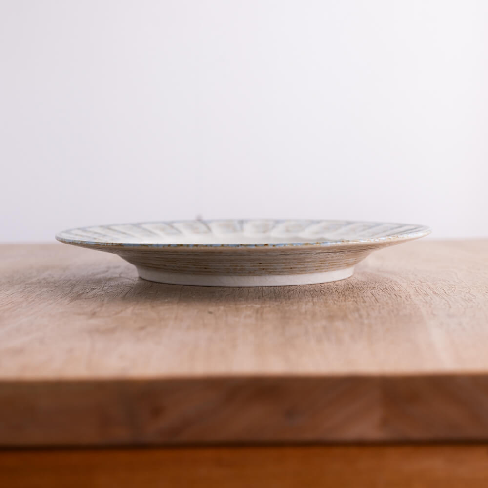 【WEB限定】白粉引 型入8.5皿 -器市-