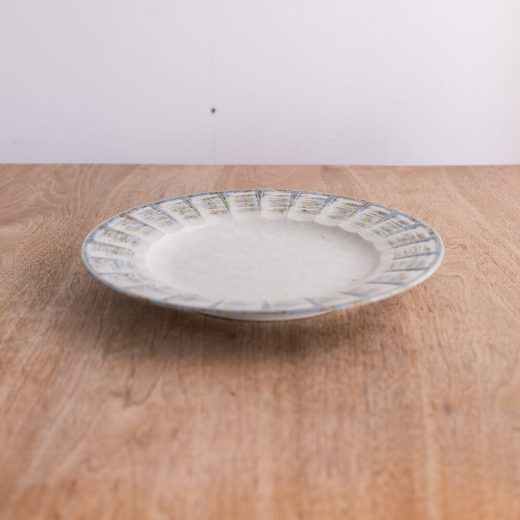 【WEB限定】白粉引 型入8.5皿 -器市-