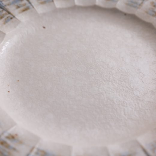 【WEB限定】白粉引 型入8.5皿 -器市-