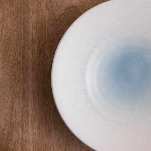 【WEB限定】氷結ブルー輪二重8寸皿 -器市-