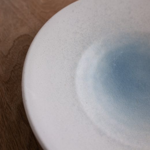 【WEB限定】氷結ブルー輪二重8寸皿 -器市-