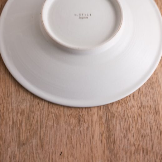 【WEB限定】氷結ブルー輪二重8寸皿 -器市-