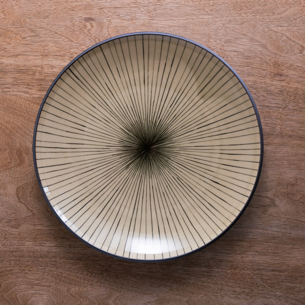 【WEB限定】土灰十草 丸9寸皿 -器市-