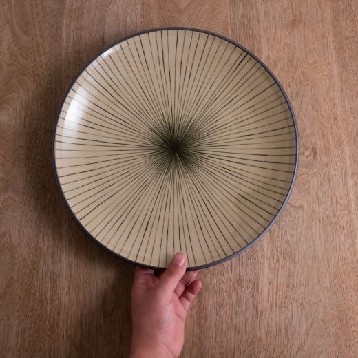 【WEB限定】土灰十草 丸9寸皿 -器市-