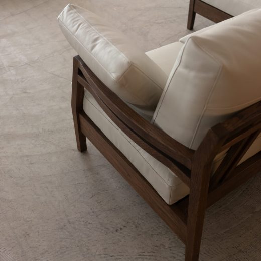 ［廃盤SALE］カウチソファ ソネット オーク材 / オイルBR 本革910