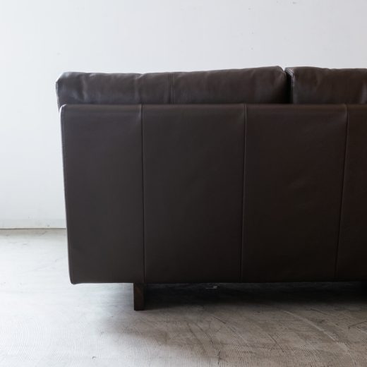 ［現品SALE］アームレスソファRIAM 140 BB +カウチ80 B ウォールナット材/オイル 本革