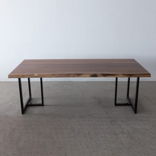 ［現品SLAE］耳付きテーブル 2000 ブラックウォールナット 天板42mm ウレタン仕上げ