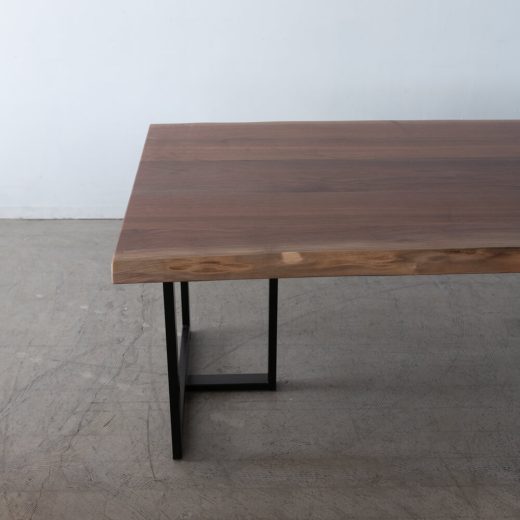 ［現品SLAE］耳付きテーブル 2000 ブラックウォールナット 天板42mm ウレタン仕上げ