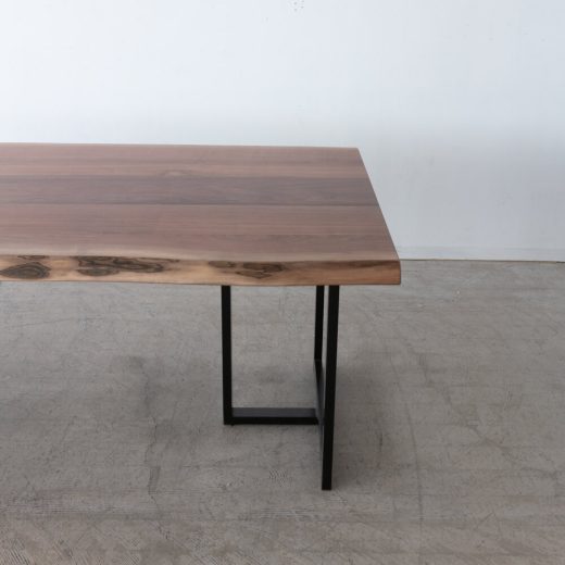 ［現品SLAE］耳付きテーブル 2000 ブラックウォールナット 天板42mm ウレタン仕上げ