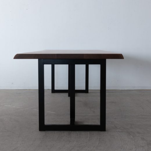 ［現品SLAE］耳付きテーブル 2000 ブラックウォールナット 天板42mm ウレタン仕上げ