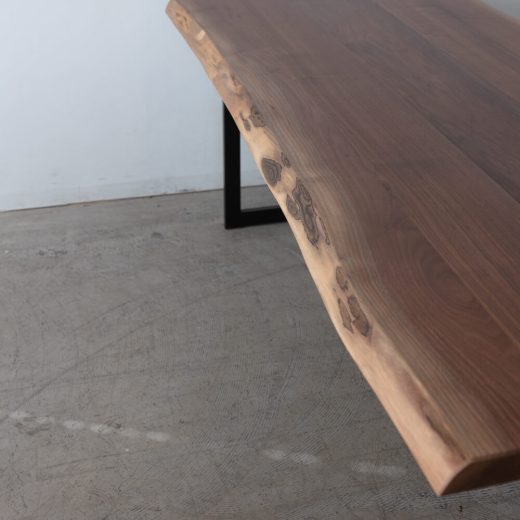 ［現品SLAE］耳付きテーブル 2000 ブラックウォールナット 天板42mm ウレタン仕上げ