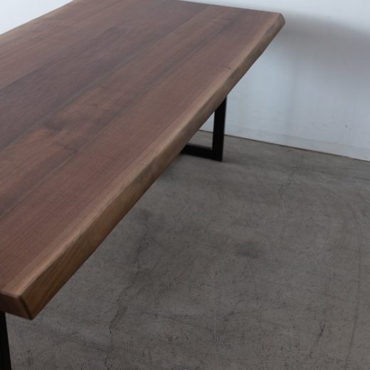 ［現品SLAE］耳付きテーブル 2000 ブラックウォールナット 天板42mm ウレタン仕上げ